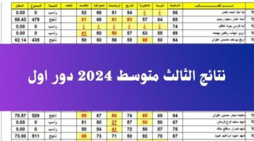 ظهرت برابط رسمي.. نتائج الثالث متوسط الدور الاول 2024 عبر موقع نتائجنا ووزارة التربية العراقية