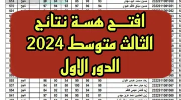 رابط رسمي .. خطوات الاستعلام عن نتائج الثالث متوسط الدور الاول 2024 في العراق