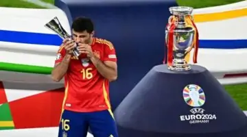 رودري يتوج بجائزة افضل لاعب في امم اوروبا 2024 بعد قيادة إسبانيا إلى اللقب الرابع!