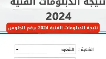 عاجل .. رابط كشوفات pdf نتيجة الدبلومات الفنية 2024 استخرجها الآن